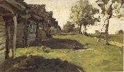 Levitan, Isaak Sunny day in the village oil painting on canvas